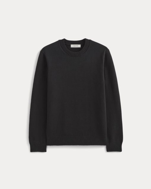 Alternative view of The Classic Sweater in Everyday Cotton | Black