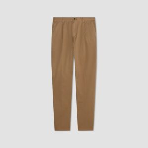 Alternative view of The Pleated Air Chino | Toasted Coconut