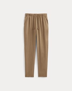 Alternative view of The Linen Easy Pant | Toasted Coconut