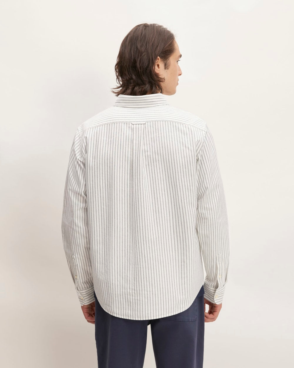 The Classic Oxford Shirt | Bone/Navy | Standard - Image 6