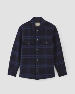 Alternative view of The ReWool® Oversized Shirt Jacket | Blue / Navy