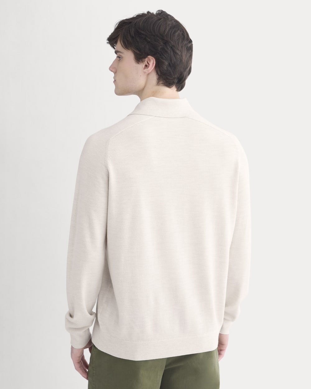 Ultrasoft Polo Sweater | Heathered Oat - Image 5
