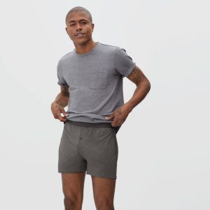 Alternative view of The Supima® Boxer | Uniform | Heathered Charcoal