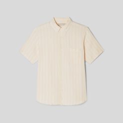 Alternative view of The Classic Short-Sleeve Shirt in Linen | Brazilian Sand / Canvas Tan