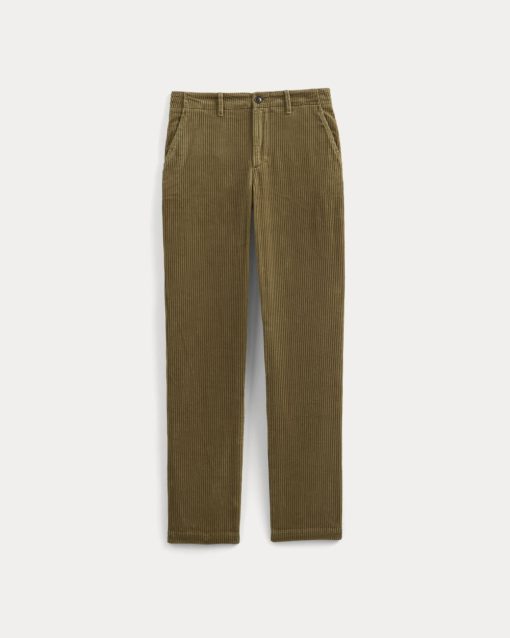 Alternative view of Wide Wale Corduroy Trouser | Aged Brass