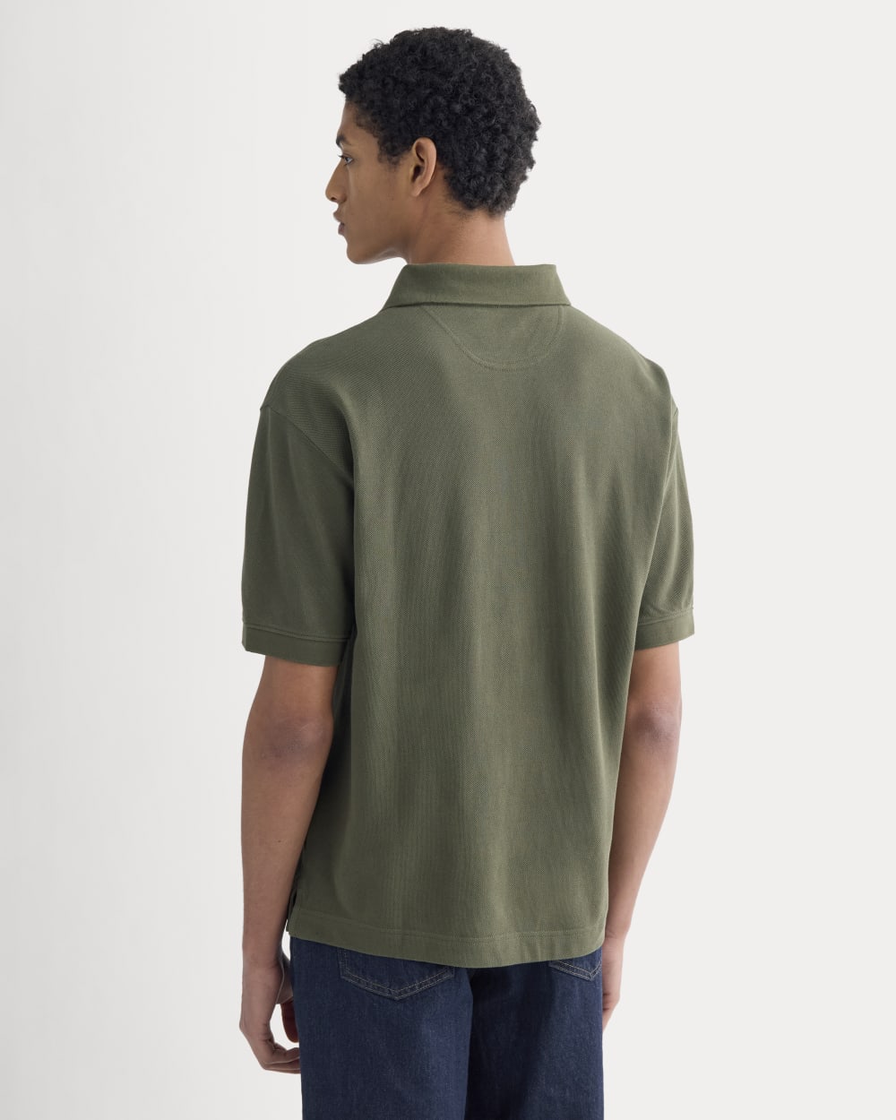 Classic Piqué Polo | Olive Night - Image 5