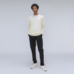 Alternative view of The Merino-Blend Crewneck Sweater | Off White