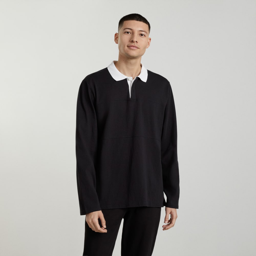 The Premium-Weight Rugby Shirt | Black - Image 2