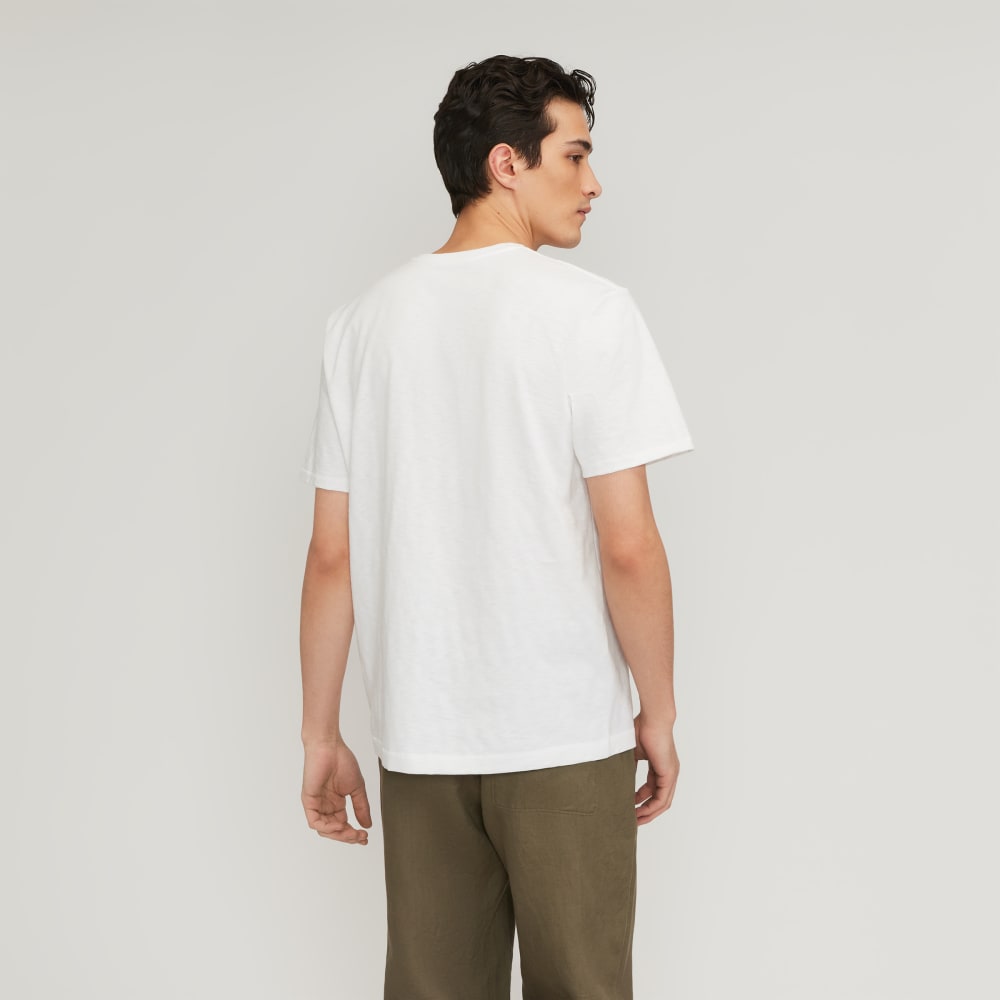 The Cotton Slub Henley | White - Image 3