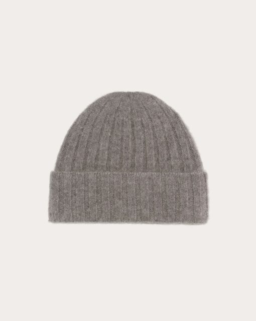 Alternative view of The Alpaca Beanie | Taupe Melange