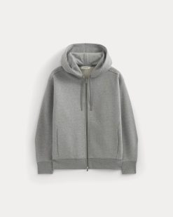 Alternative view of Luxe Fleece Full-Zip Hoodie | Vintage Heather Grey