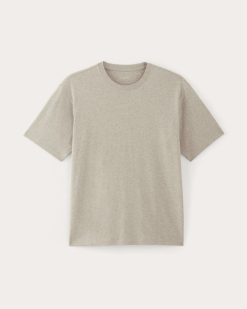Alternative view of The Premium-Weight Relaxed Crew | Uniform | Heathered Oatmeal
