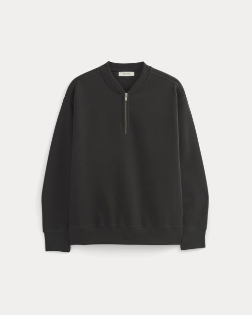 Alternative view of Luxe Fleece Half-Zip Pullover | Black