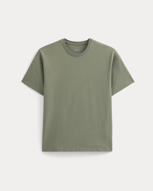Alternative view of Relaxed Midweight Tee | Agave Green
