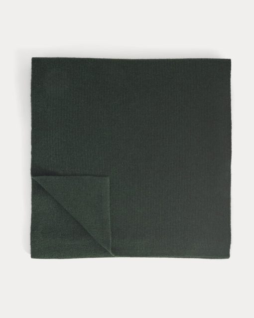 Alternative view of The Cabin Scarf | Heathered Dark Sea