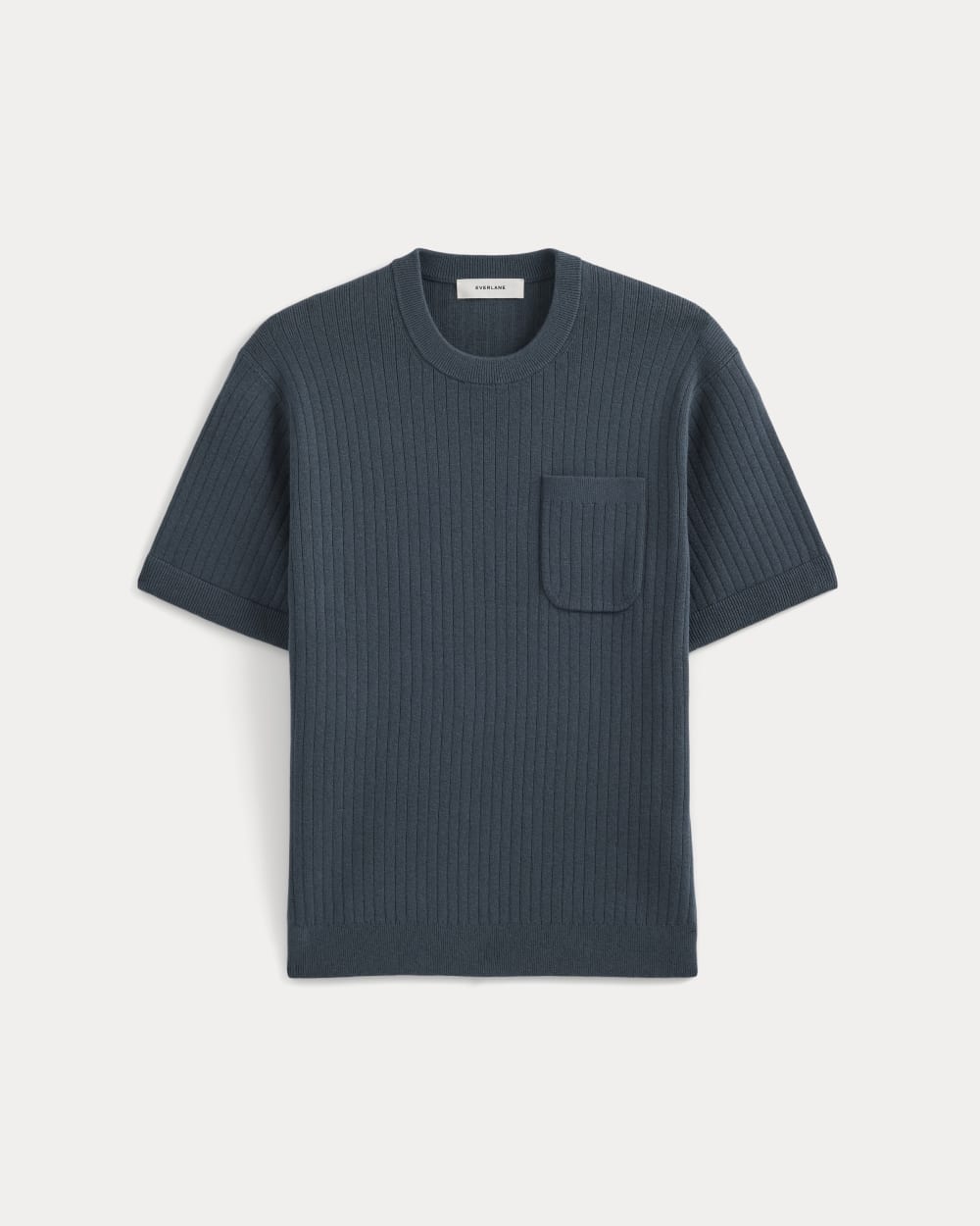 Textured Knit Tee | Midnight Navy - Image 2
