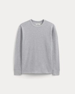Alternative view of Thermal Crew in Cozy Waffle | Soft Heather Grey