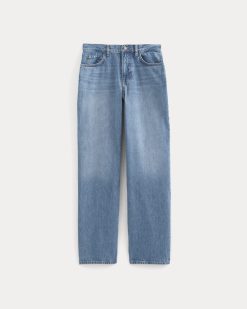 Alternative view of Relaxed Italian Selvedge Jean | Medium Indigo