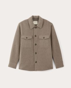 Alternative view of The Wool Overshirt | Heather Taupe