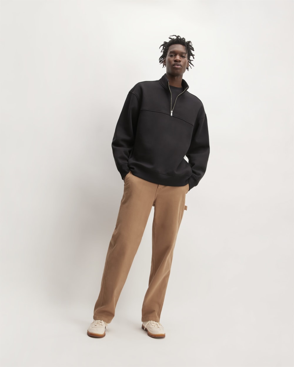 The ReTrack Fleece Half-Zip | Black - Image 3