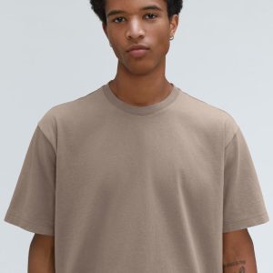 Alternative view of The Premium-Weight Relaxed Crew | Uniform | Taupe Grey