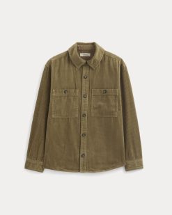 Alternative view of Wide Wale Corduroy Shirt | Aged Brass