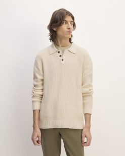 The Cotton Chunky Rib Polo | Canvas