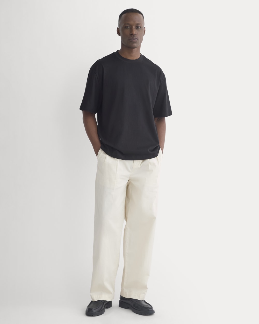 Archive Relaxed-Fit Cotton Crew | Black - Image 3