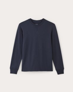 Alternative view of The Premium-Weight Relaxed Crew | Navy