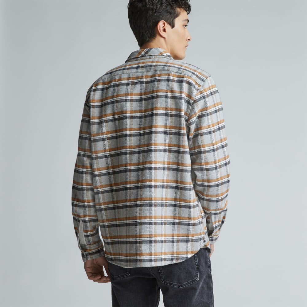 The Heavyweight Overshirt | Uniform | Tobacco Brown / Heather Grey Plaid - Image 6
