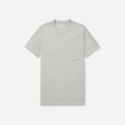 Alternative view of The Organic Cotton Pocket Tee |  Heathered Grey