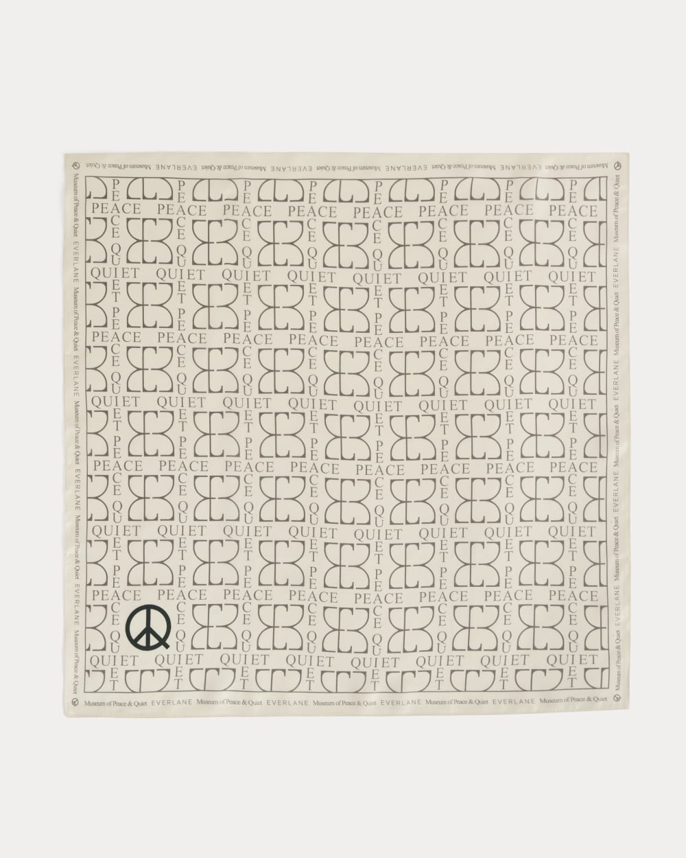 Everlane x Peace & Quiet Silk Bandana | Bone - Image 2