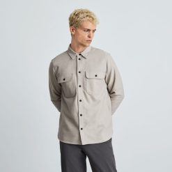 Alternative view of The Heavyweight Overshirt | Uniform | Stone