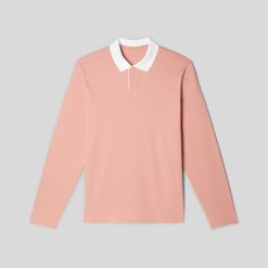Alternative view of The Premium-Weight Rugby Shirt | Light Rose