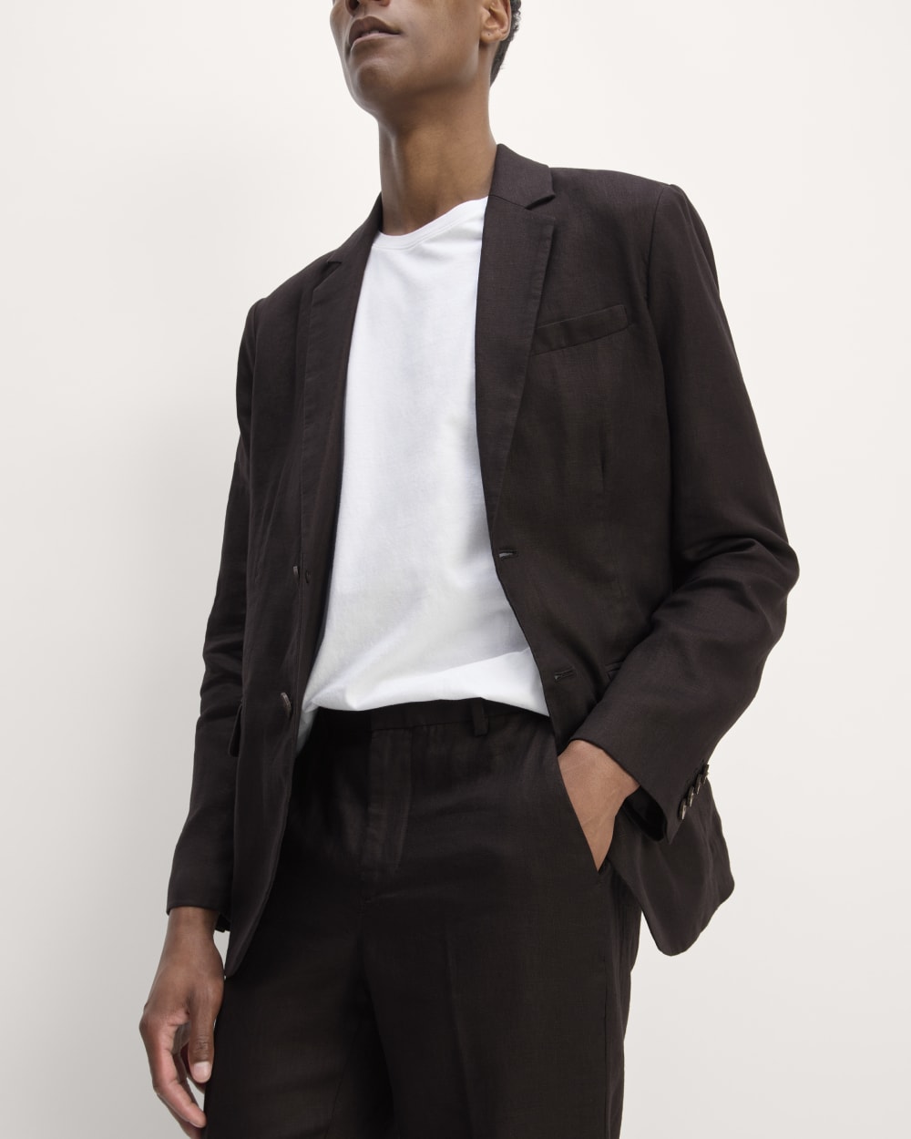 The Linen Blazer | Black - Image 3