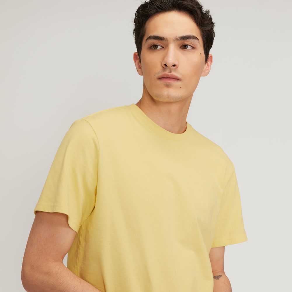 The Premium-Weight Relaxed Crew | Uniform | Pale Yellow - Image 4