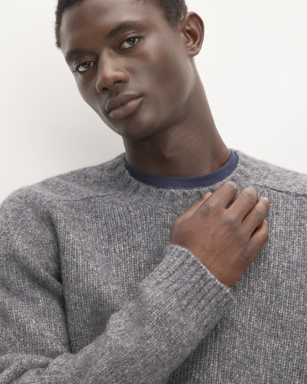 The Cloud Crewneck Sweater | Heathered Dark Charcoal - Image 4