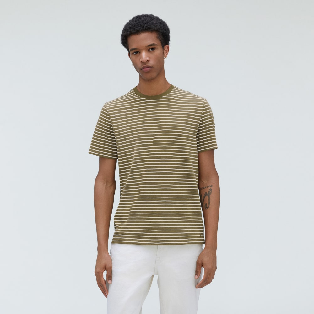 The Organic Cotton Crew | Olive / Canvas