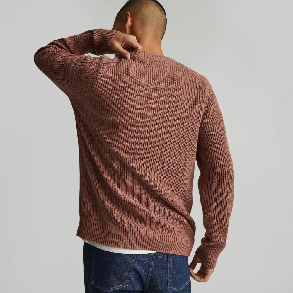 The No-Sweat Ribbed Crew | Carob Brown - Image 3