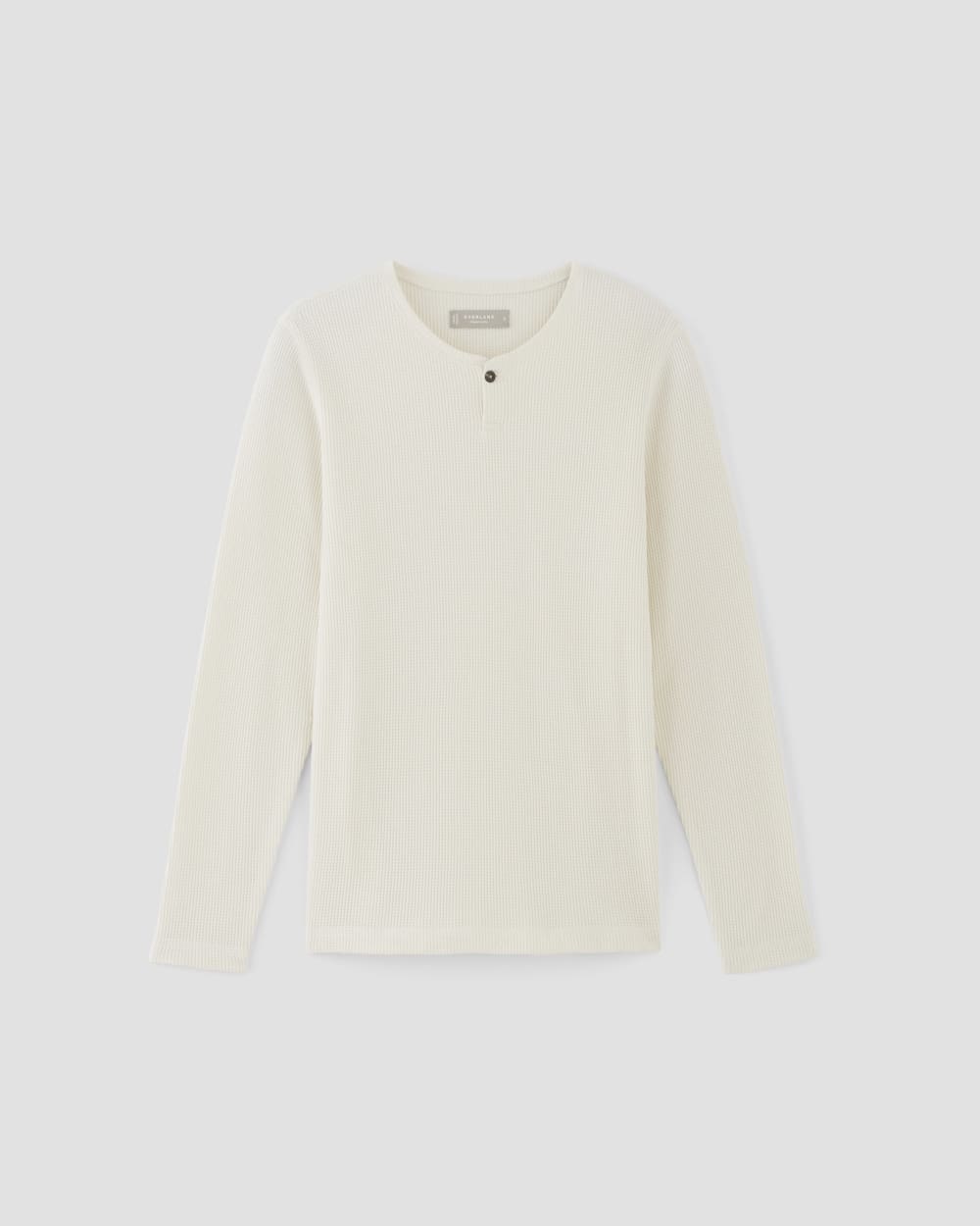 The Waffle Long-Sleeve Henley | Bone - Image 2
