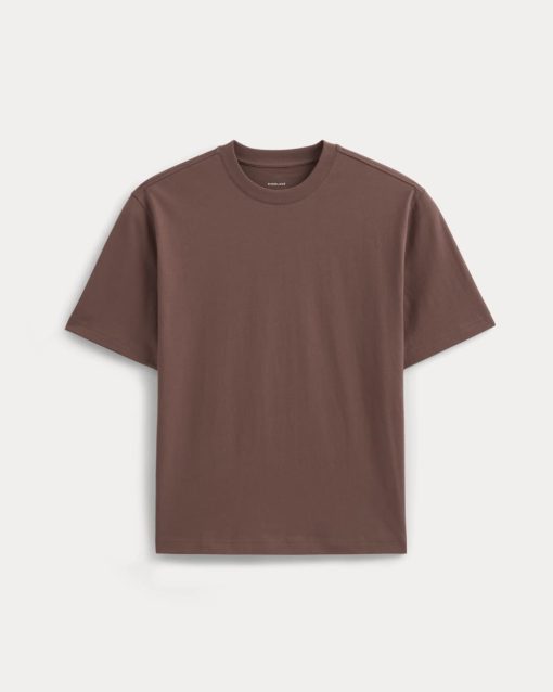 Alternative view of Archive Relaxed-Fit Cotton Crew | Mocha