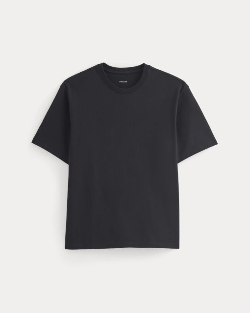 Alternative view of Relaxed Midweight Tee | Black