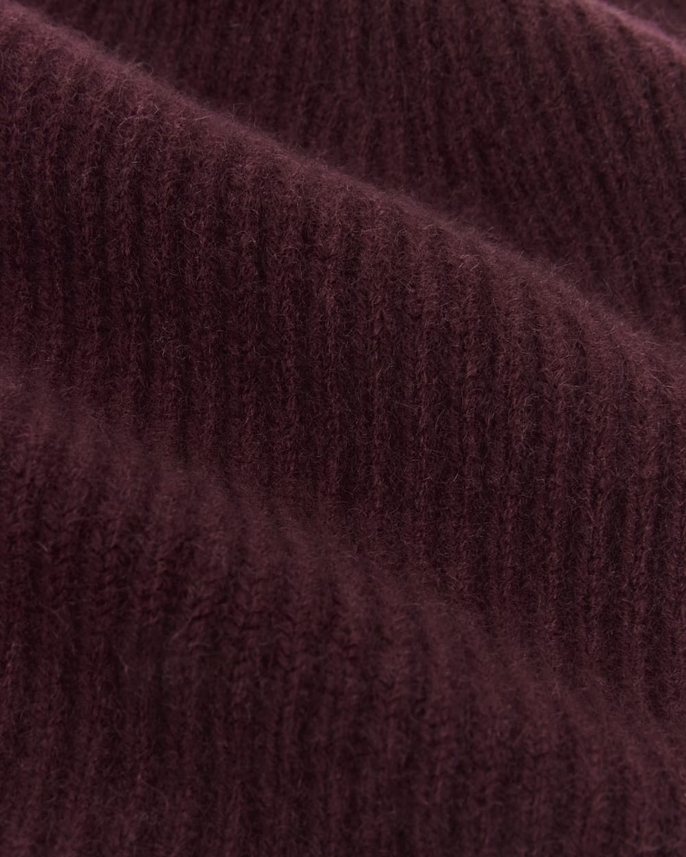 The Cashmere Ribbed Beanie | Wine - Image 4