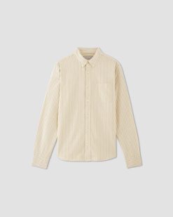 Alternative view of The Classic Oxford Shirt | Bone / Honey | Tall