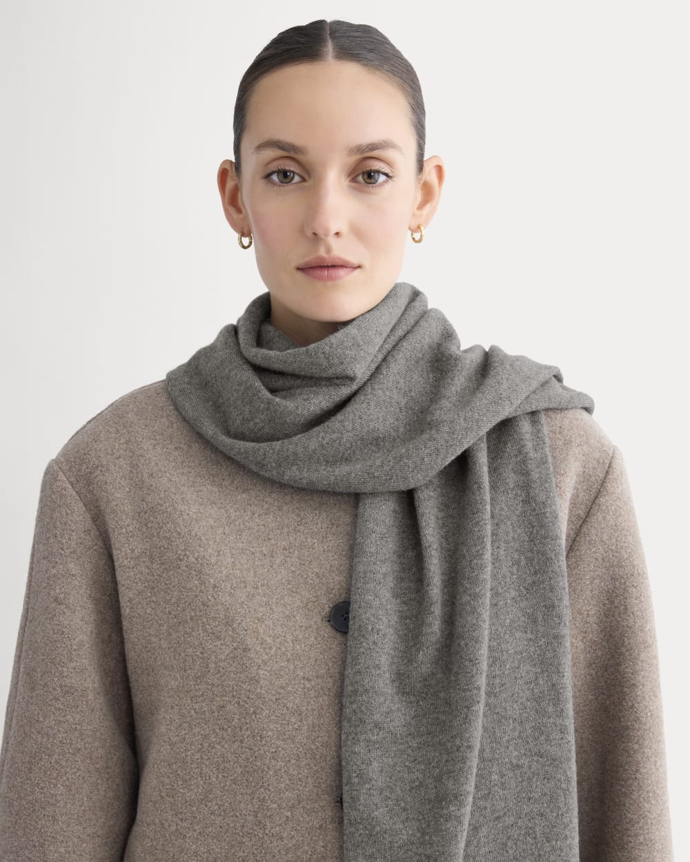 The Cashmere Scarf | Heather Charcoal - Image 4