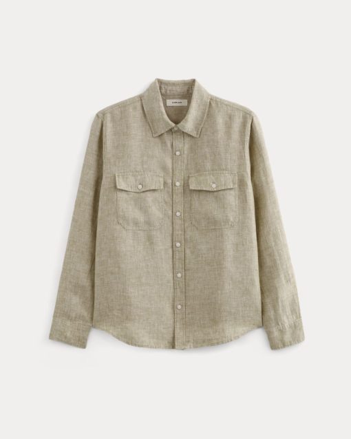 Alternative view of The Linen Utility Shirt | Cornstalk Chambray