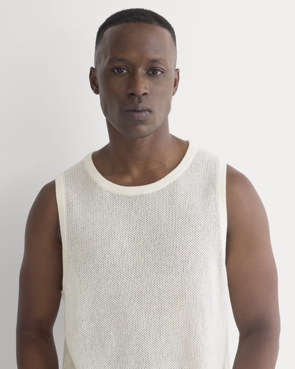Textured Knit Tank | Bone - Image 4