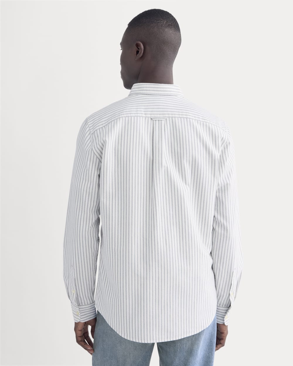 The Slim Oxford Shirt | Bone/Navy | Standard - Image 5