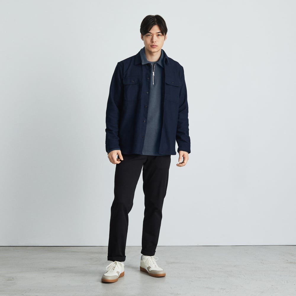 The Track Quarter-Zip Sweatshirt | Kingfisher Blue - Image 5