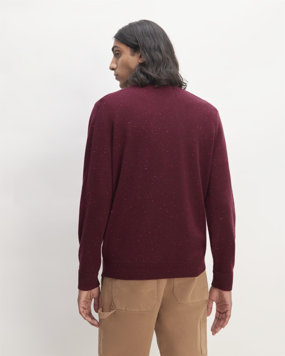 The Cashmere Crew | Burgundy Donegal - Image 6